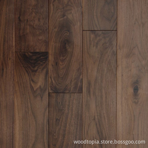Walnut Solid Wood Flooring for Summer Apartment Traditional